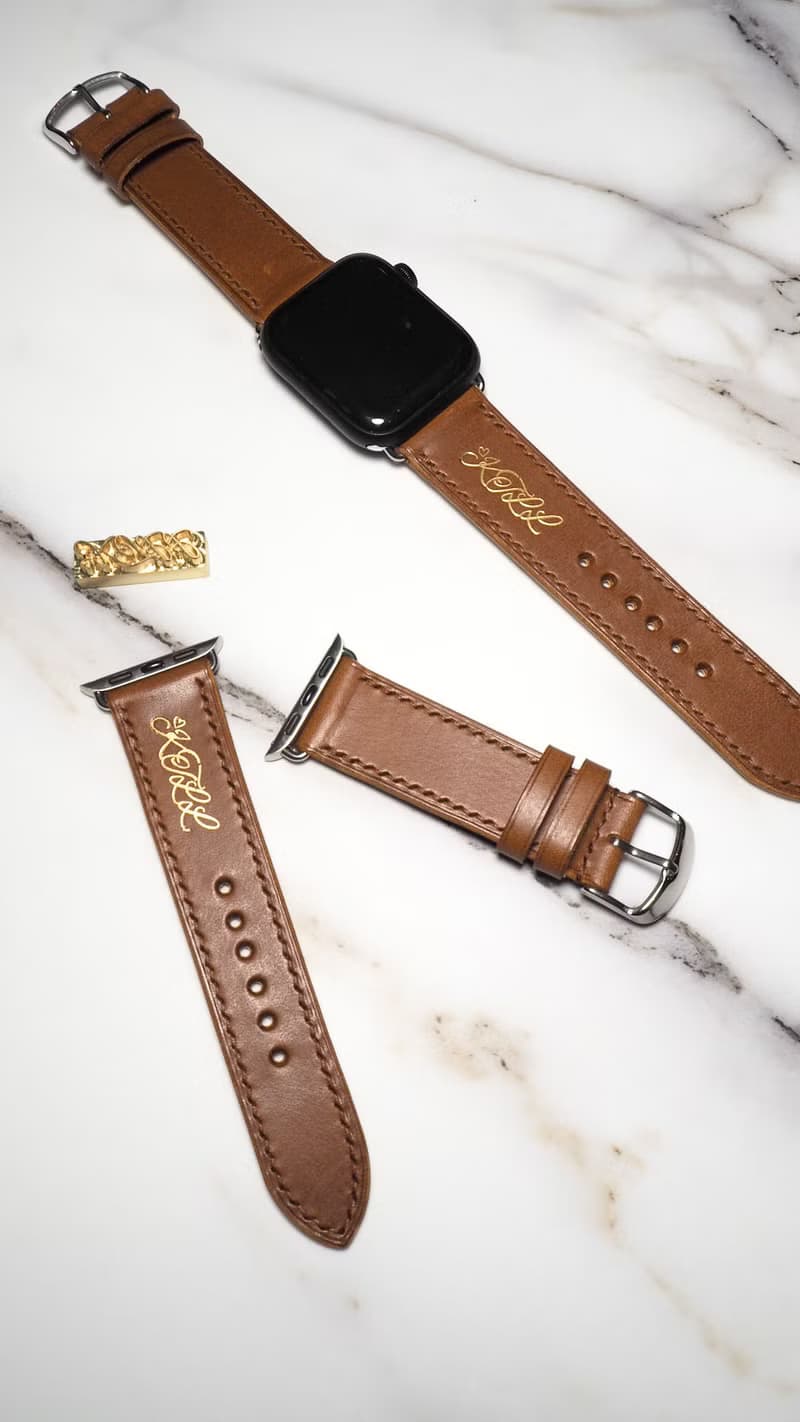 意大利植鞣牛皮革 Apple watch 錶帶