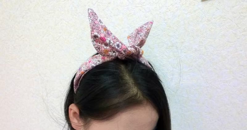 粉底小碎花軟管鋁線髮帶 hairband   *SK*