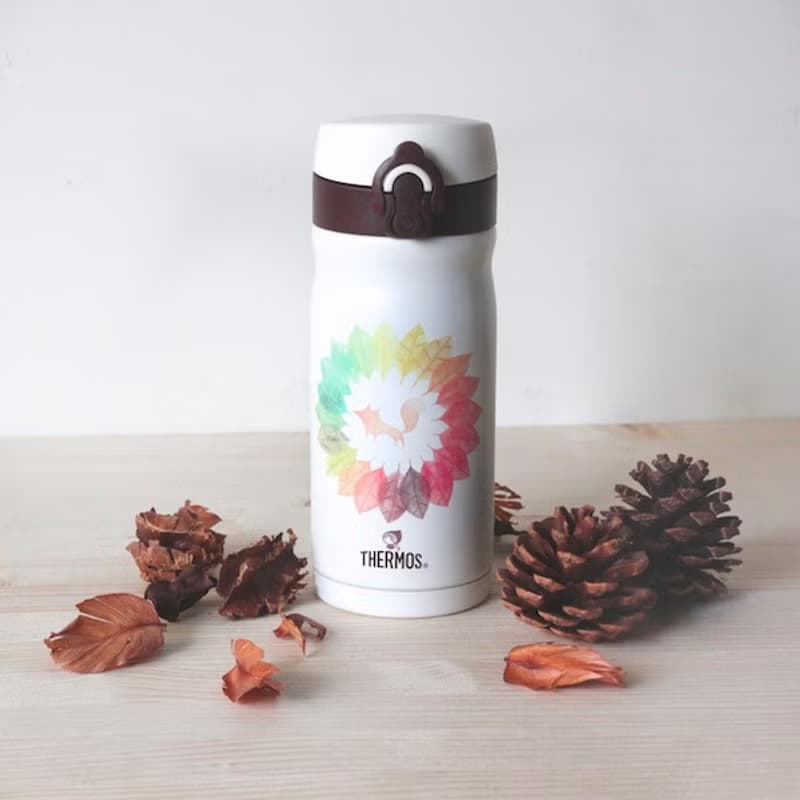 水彩風膳魔師不鏽鋼保溫瓶350ml