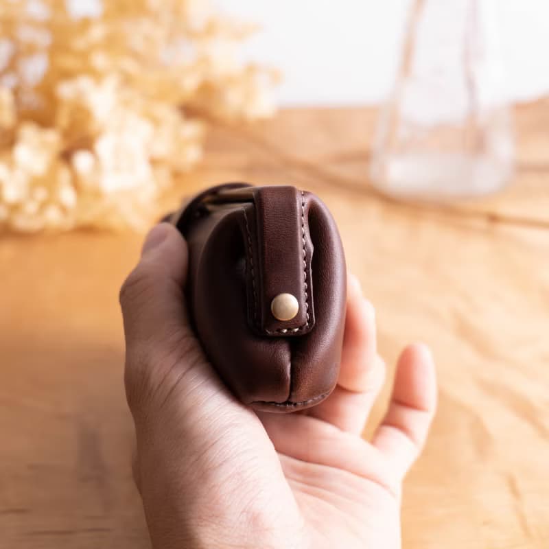 Paka-glass Slim #Chocolate イタリアンレザーの眼鏡ケース【入学祝】【就職祝】【カスタム可能なギフト】