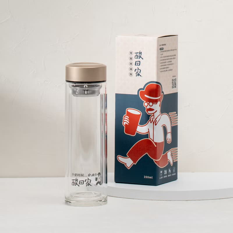 (買一送五加免運)冷熱隨心 雙層玻璃瓶 水瓶 隨行杯 環保杯 水壺