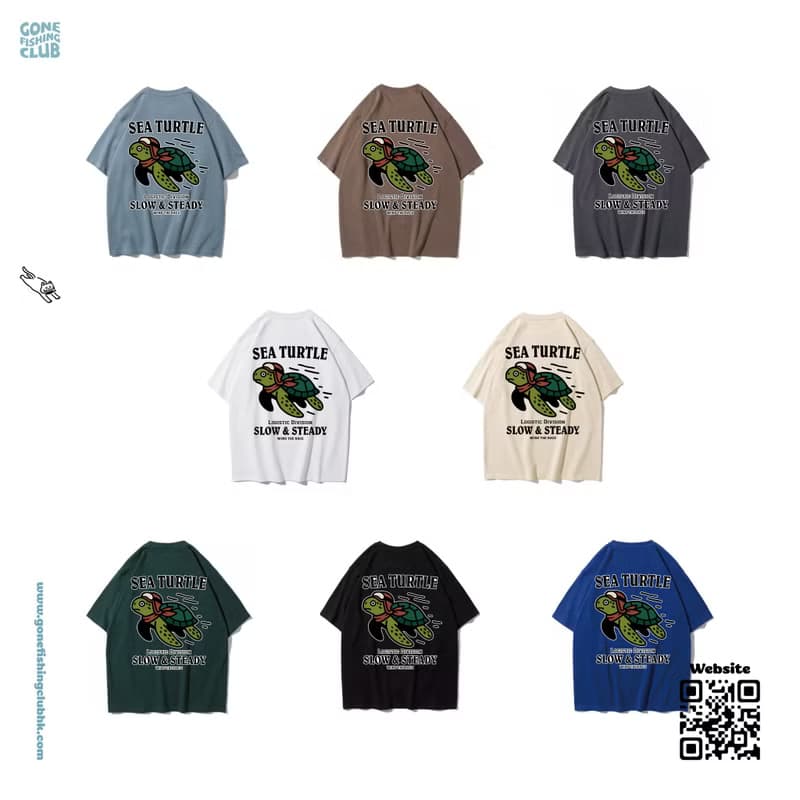 SEA TURTLE 海龜 中性短袖T恤 8色男女同款