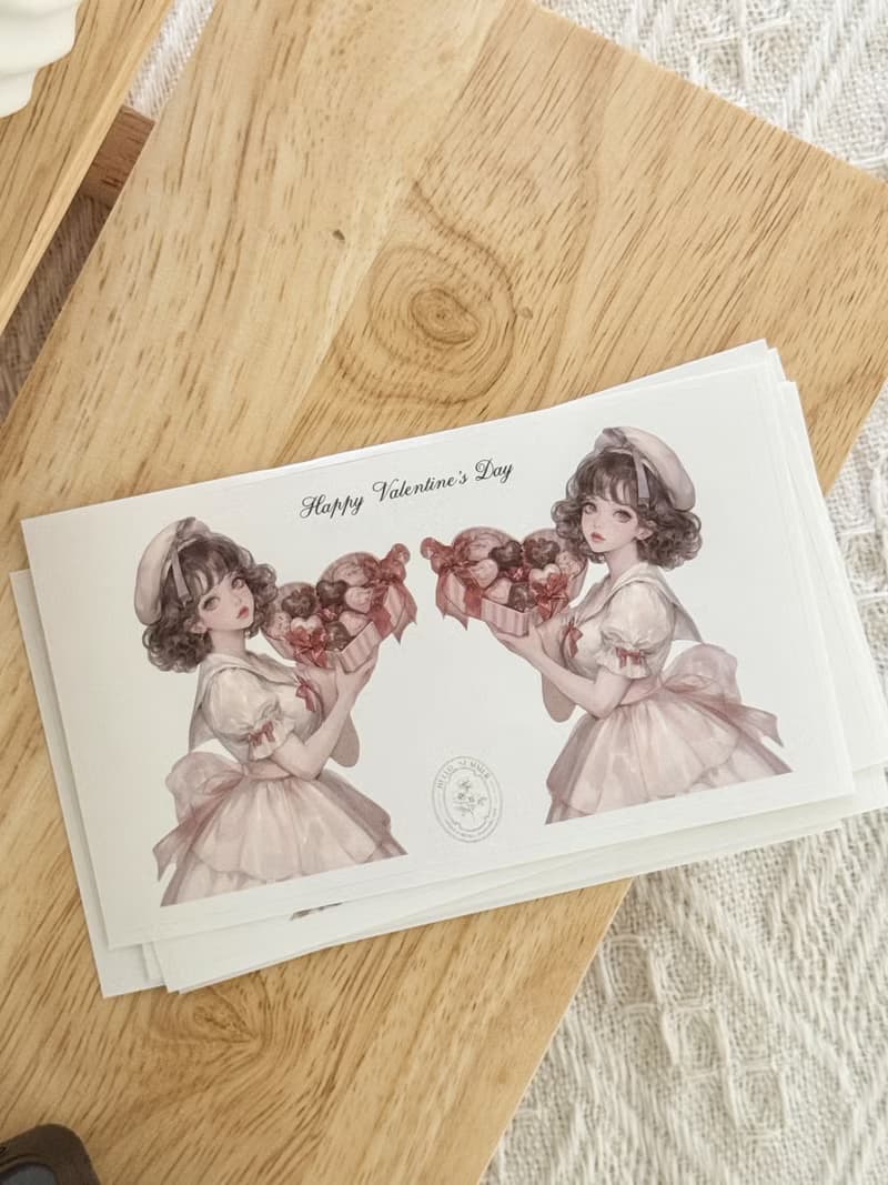 Chocolate girl stickers