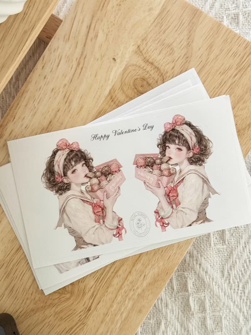 Chocolate girl stickers