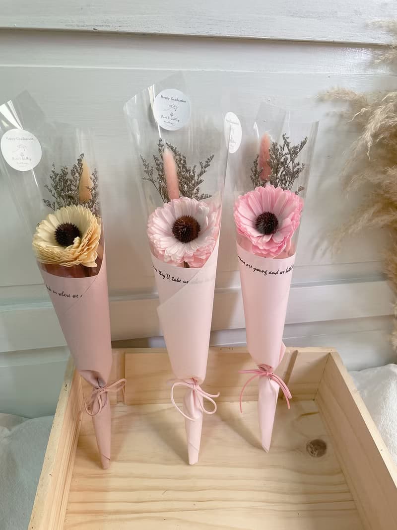 向日葵甜筒花/乾燥向日葵/單朵向日葵/向日葵花束/太陽花束/現貨