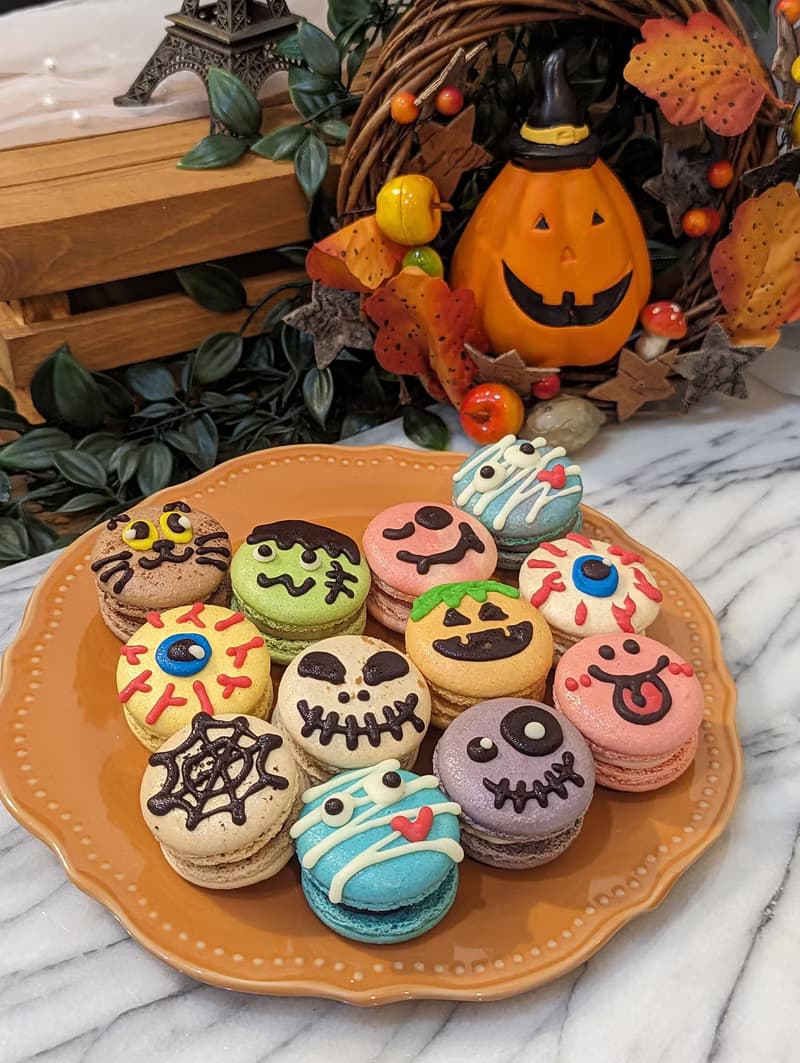 【萬聖節小禮】12入獨立單包裝 手工彩繪12入法式馬卡龍