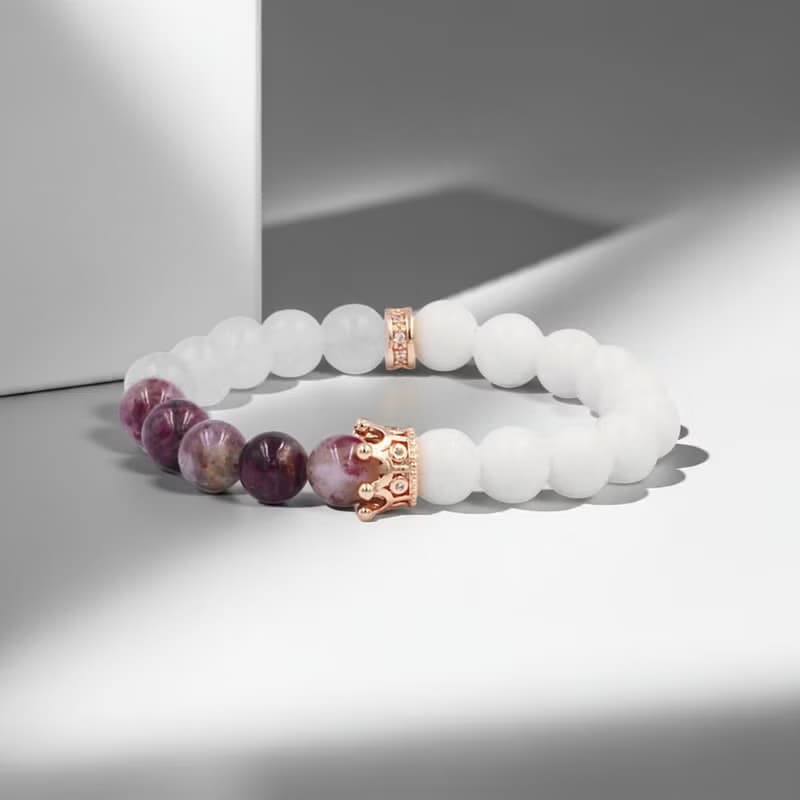 公爵Prinz | 女爵梅花碧璽x玉髓手鍊_水晶天然礦石【願望實現】