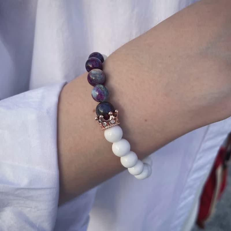 公爵Prinz | 女爵梅花碧璽x玉髓手鍊_水晶天然礦石【願望實現】