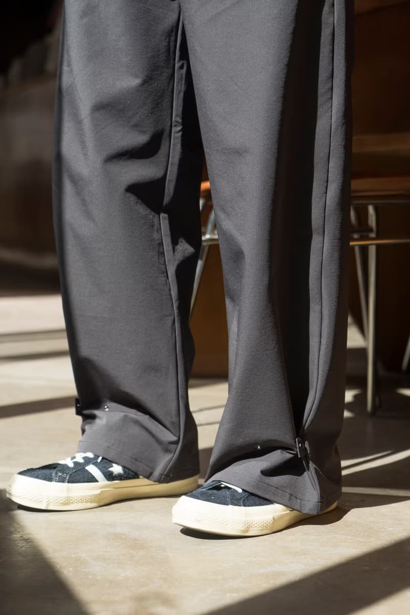 PANTS 復古高質感寬鬆保暖休閒長褲 秋冬肌理感闊腿剪裁灰色男