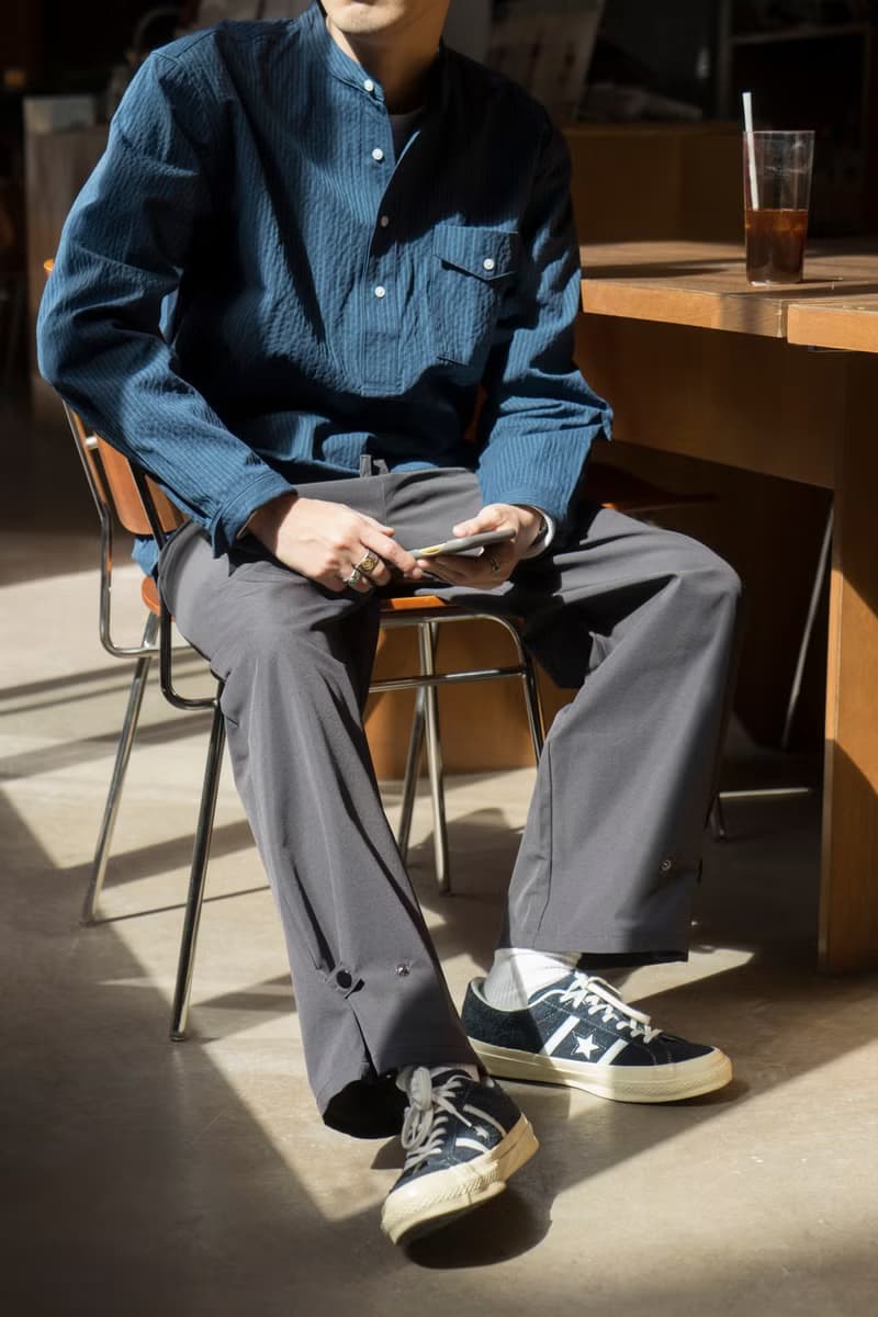 PANTS 復古高質感寬鬆保暖休閒長褲 秋冬肌理感闊腿剪裁灰色男