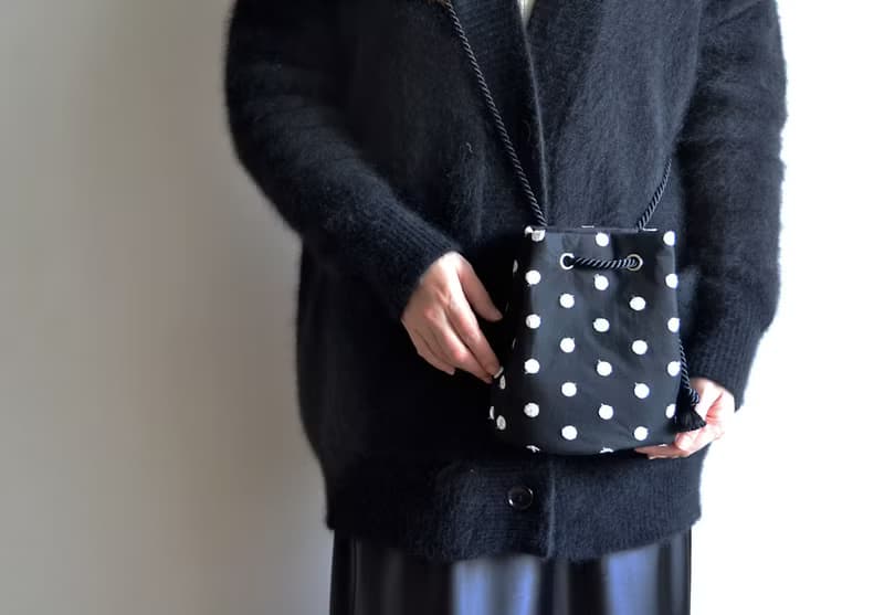 数量限定  チュール刺繍ドット 2wayポシェットマリンバッグ 　シルバー　クリスマスギフト・ご褒美にも