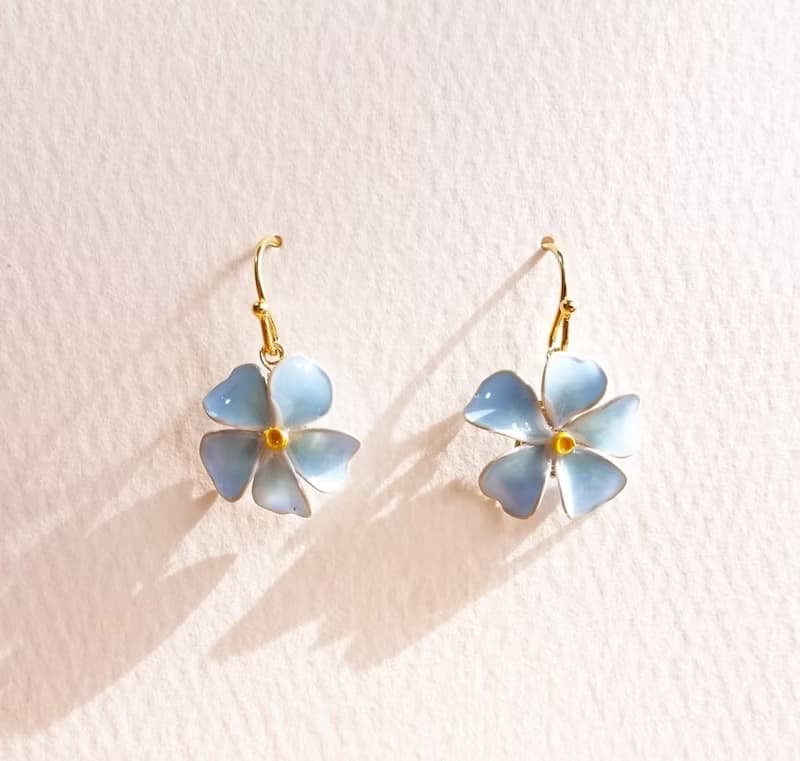 忘れな草のピアス or イヤリング