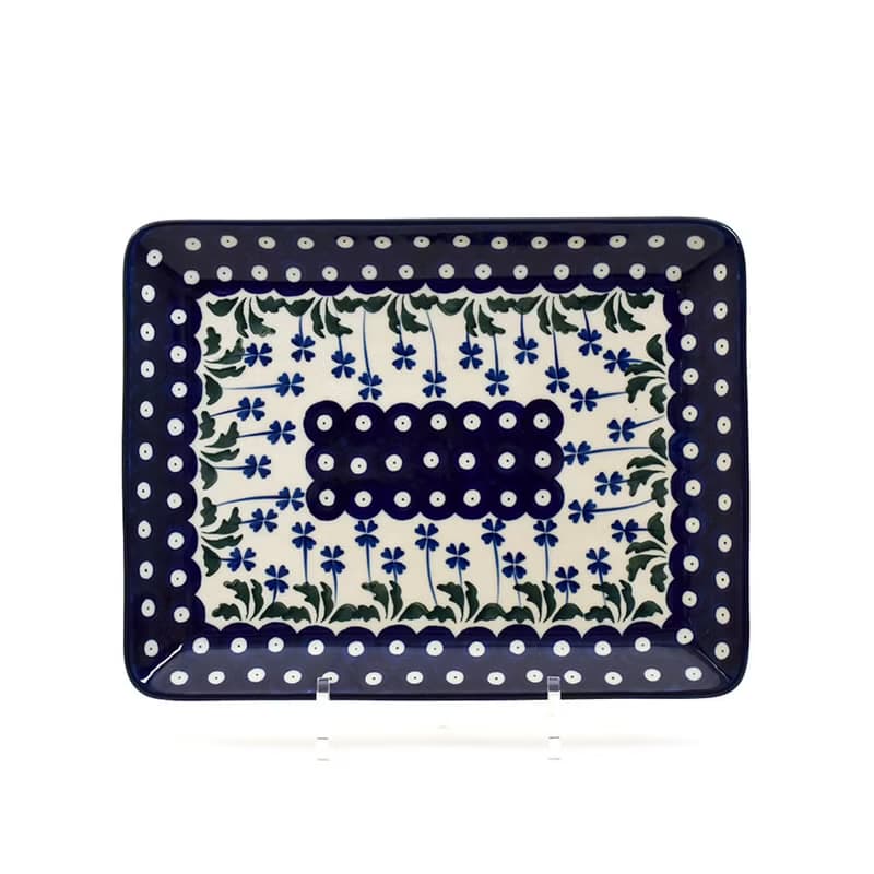 波蘭手工陶長盤5件組