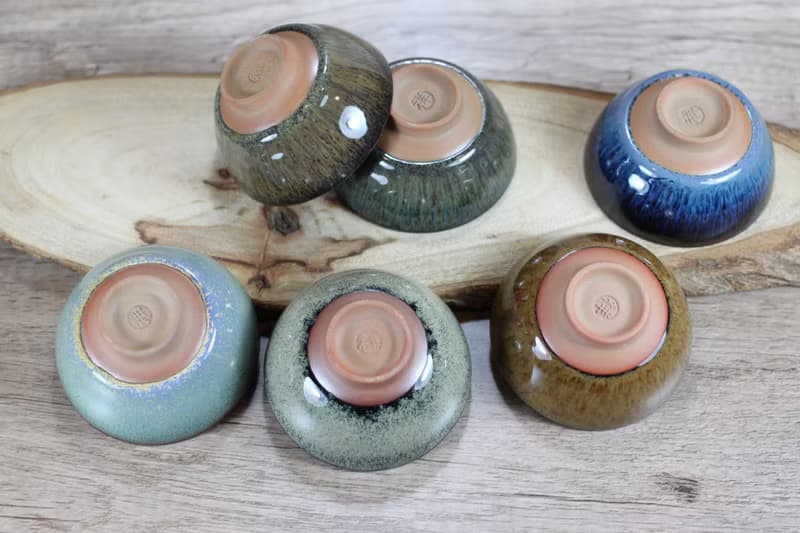 【送禮好物】彩虹六色 天目圓滿茶杯組 鶯歌名家葉敏祥作品