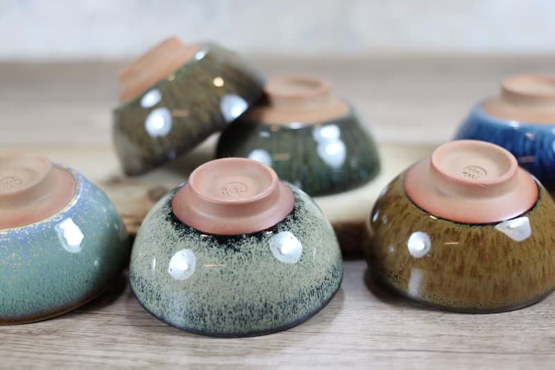 【送禮好物】彩虹六色 天目圓滿茶杯組 鶯歌名家葉敏祥作品