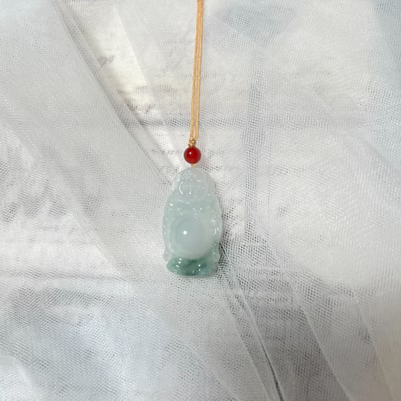 大肚能容 | 冰種飄藍立佛