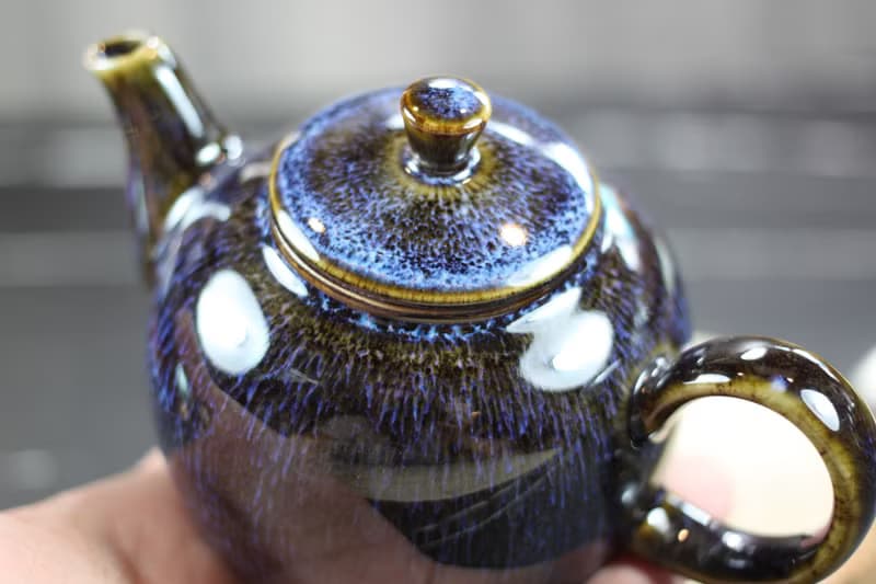 【送禮好物】紫戀 天目釉 圓滿茶壺 鶯歌名家葉敏祥作品