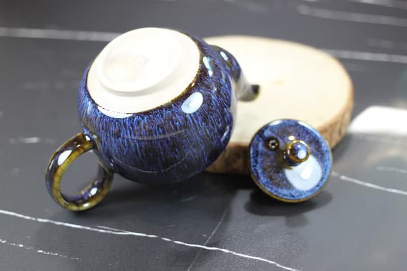 【送禮好物】紫戀 天目釉 圓滿茶壺 鶯歌名家葉敏祥作品