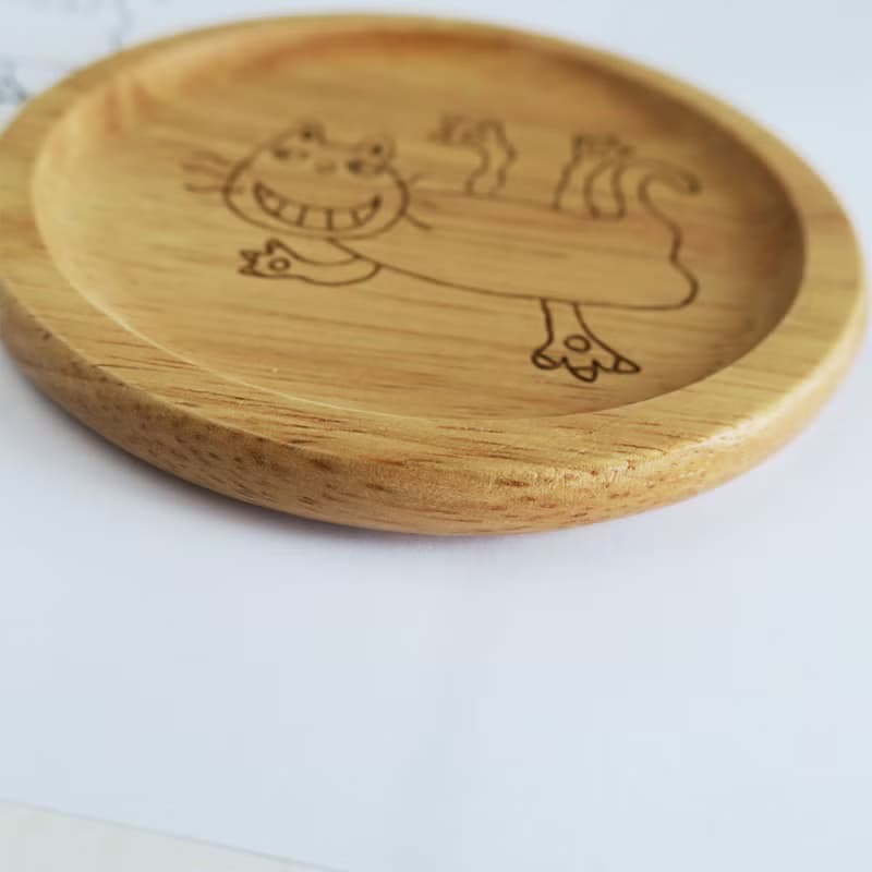 子供の絵が作品へ 子どもの絵 コースター 送料無料 名入れ メッセージ