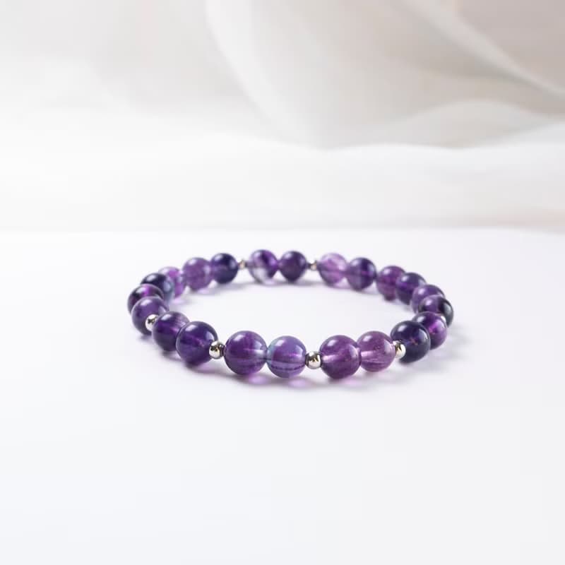 螢石 925純銀 水晶手鍊