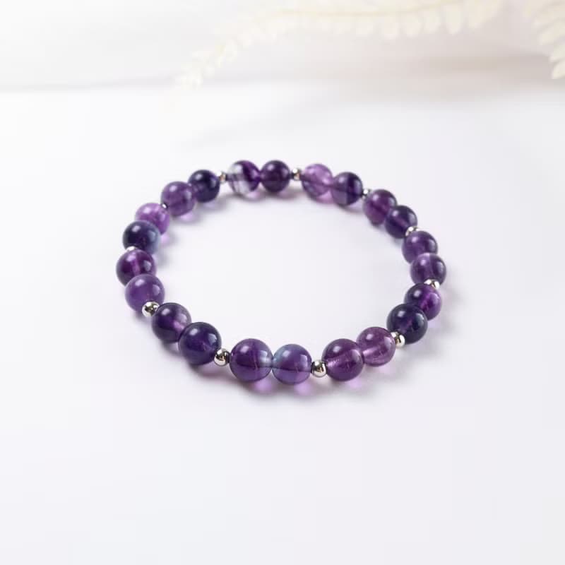 螢石 925純銀 水晶手鍊