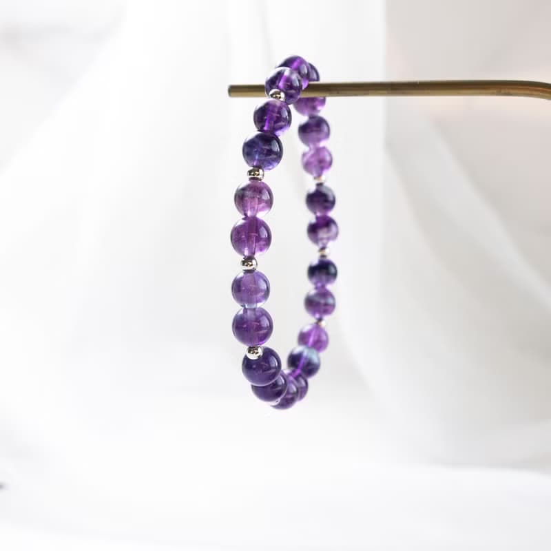 螢石 925純銀 水晶手鍊