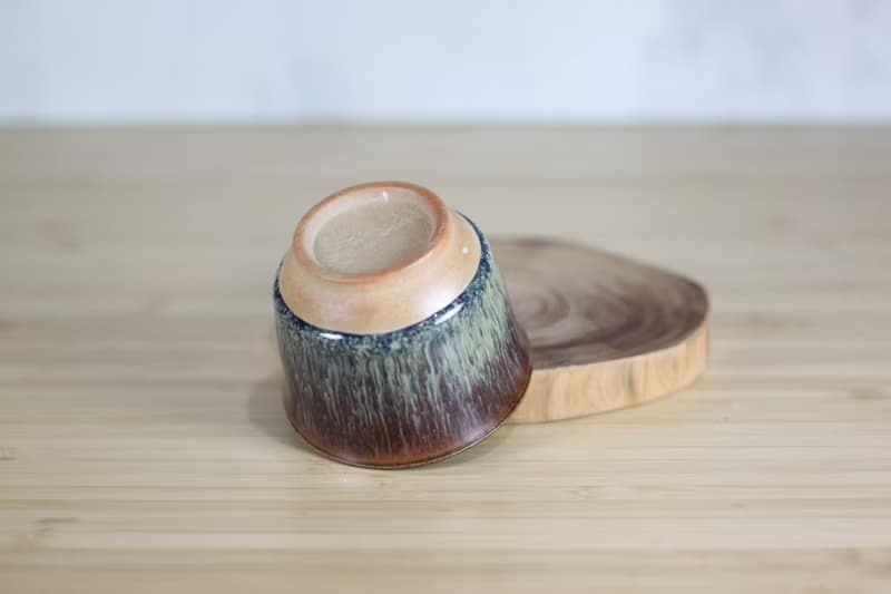 【送禮好物】70ml 森林 天目釉 日式手工小茶杯 葉政豪作品