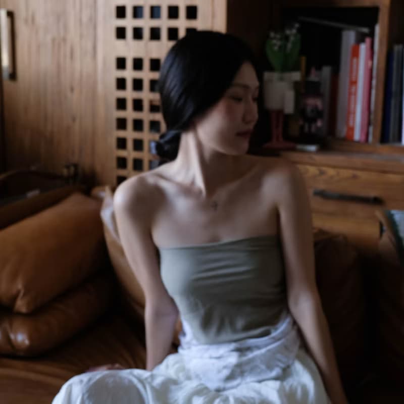 卡其色扎染三角巾小可爱披肩 手工純棉棉绸方巾絲巾圍巾抹胸头巾