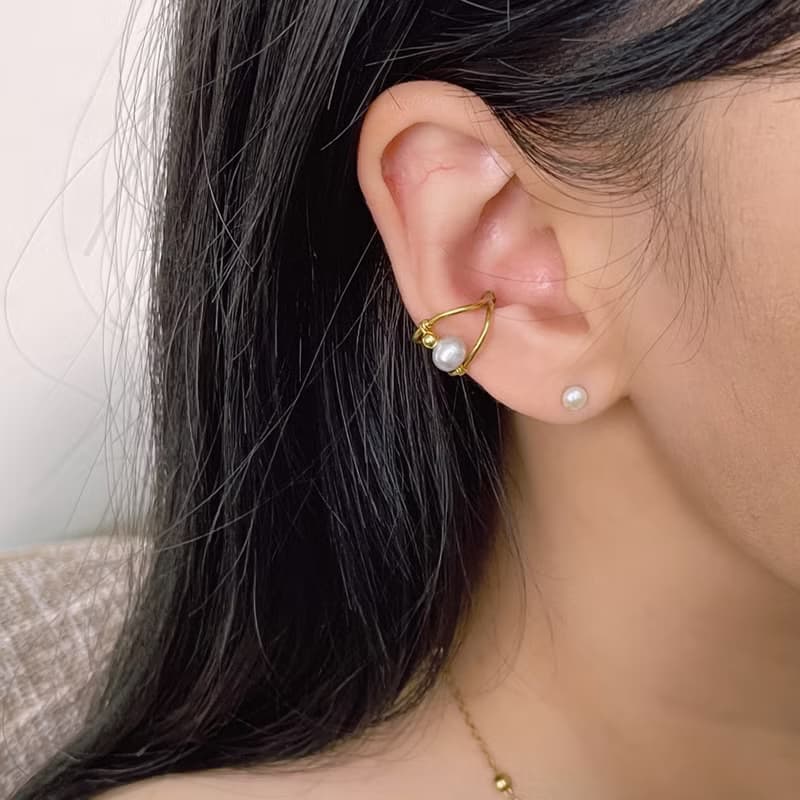 老林雜貨 | 一顆珍珠耳骨夾