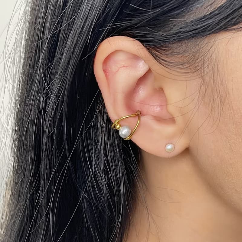 老林雜貨 | 一顆珍珠耳骨夾