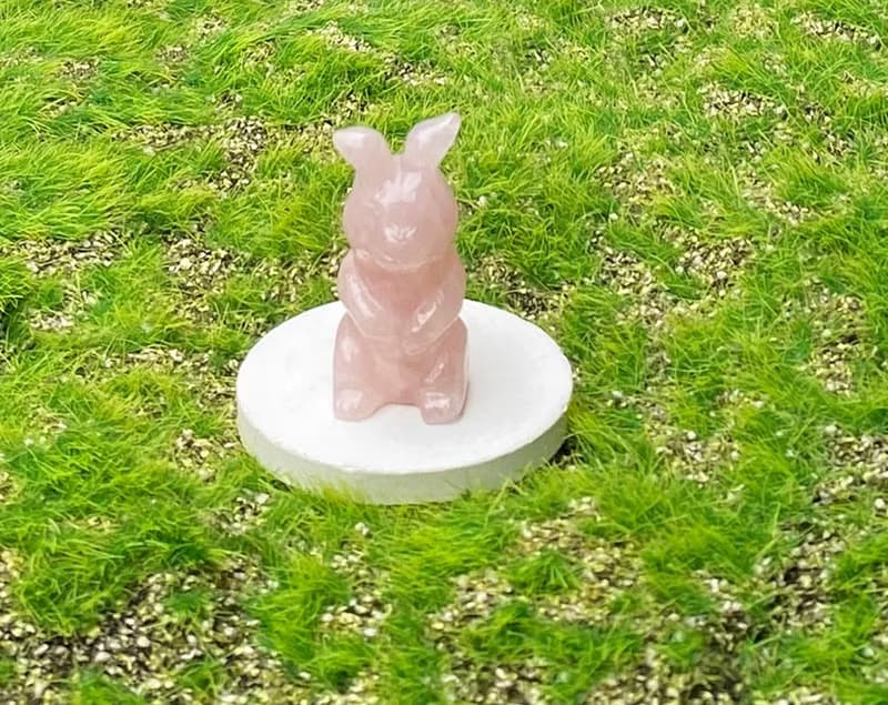 天然粉晶-前途//兔//似錦 旺人緣 旺事業 大展宏圖 吉祥如意