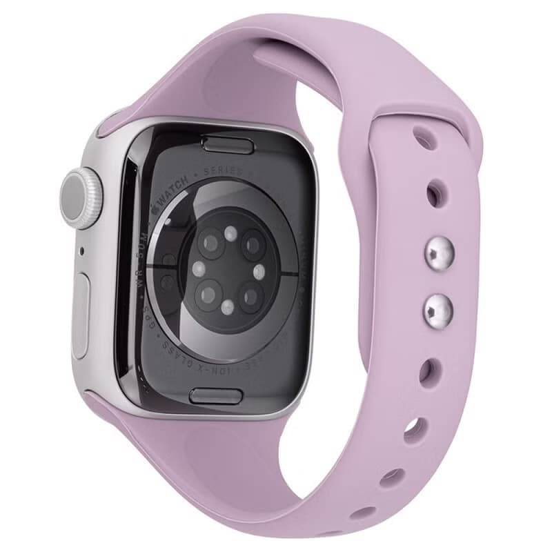 Apple Watch 44/45/46/49mm 仕女矽膠雙扣錶帶