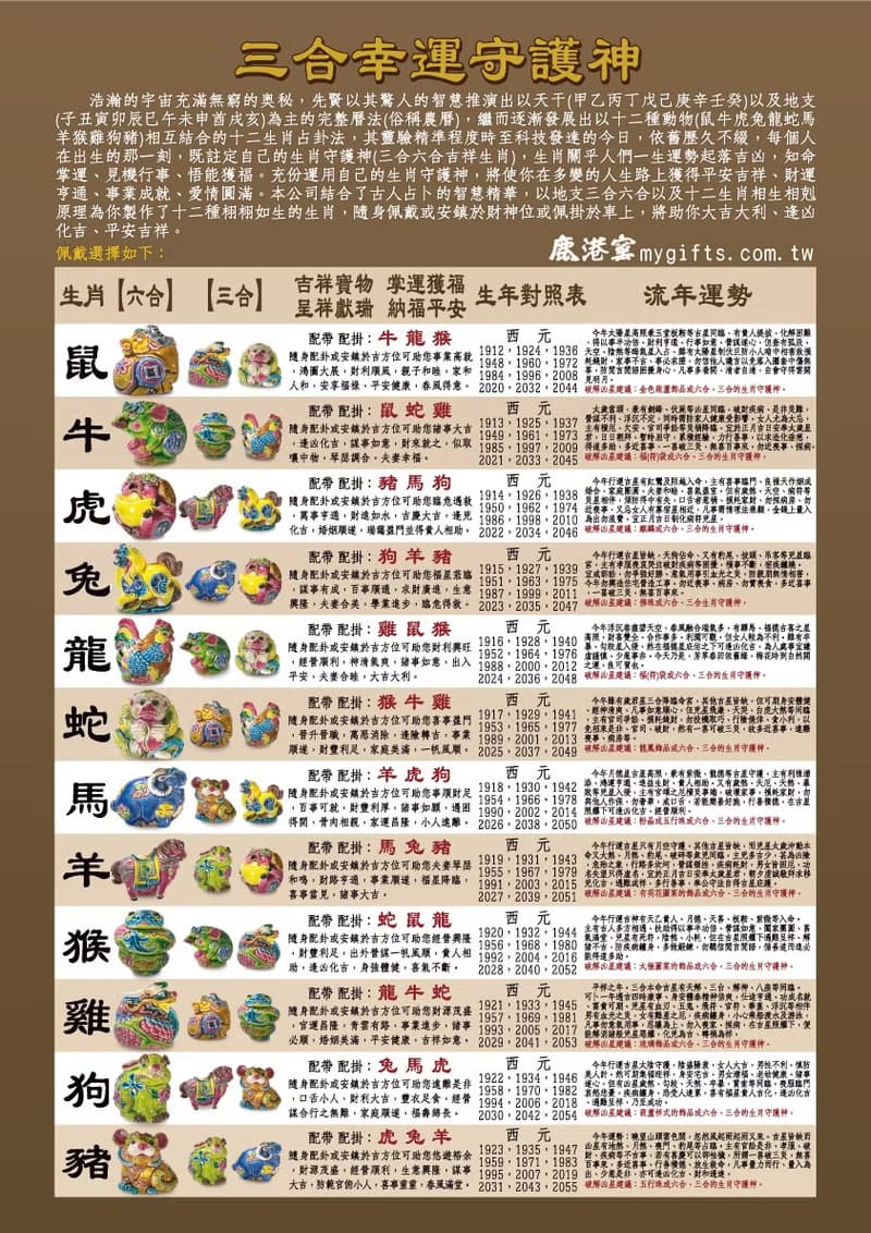 【生肖屬牛(三合六合幸運守護神)-(鼠蛇雞)小串中國結吊飾】