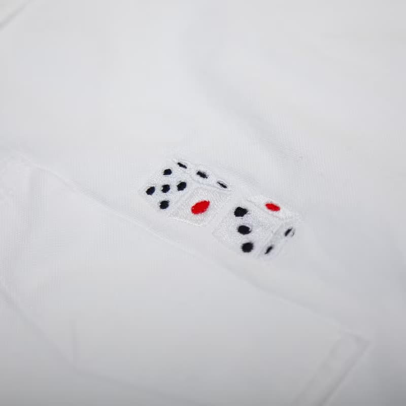 父の日のギフトに。サイコロ 刺繍 オックスフォード シャツ　メンズS〜XLサイズ　Tcollector