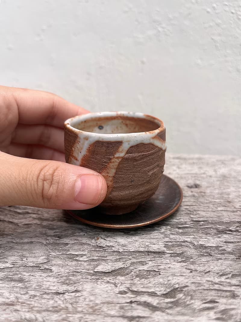 志野 茶杯 兩入 | 陶器皿
