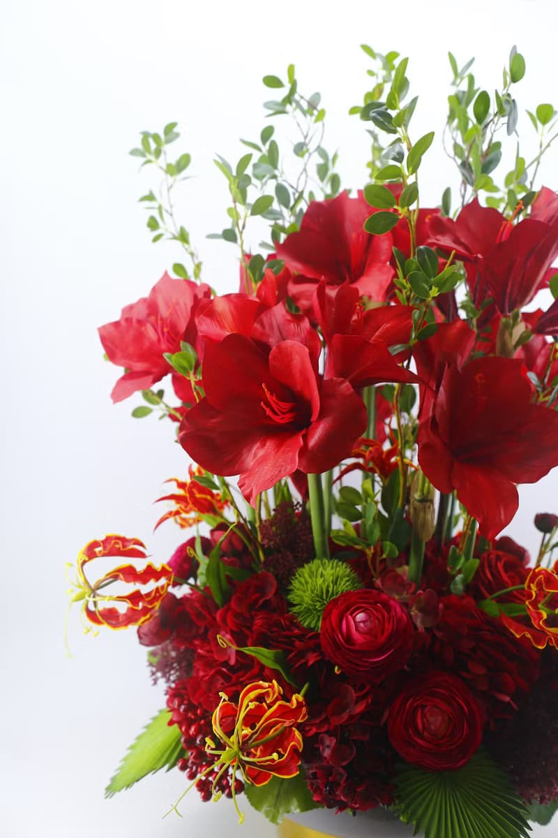 紅君子蘭富貴喜氣香氛花禮 免運專人配送限雙北市 其餘地區需補運