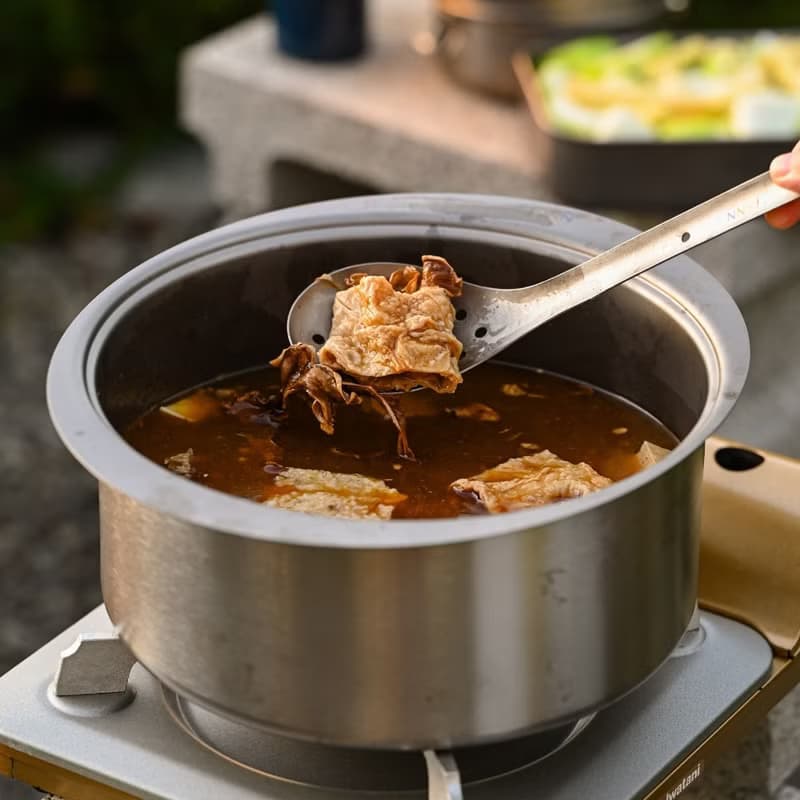 【火鍋/露營必備】任選2入│純鈦 湯勺+漏勺 (永不發霉/無塗層)