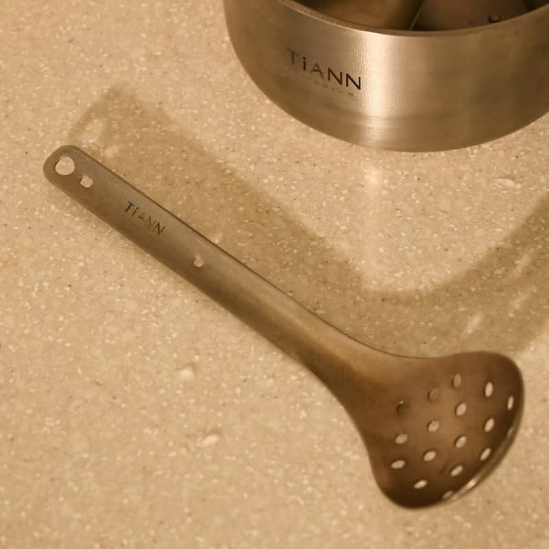 【火鍋/露營必備】任選2入│純鈦 湯勺+漏勺 (永不發霉/無塗層)