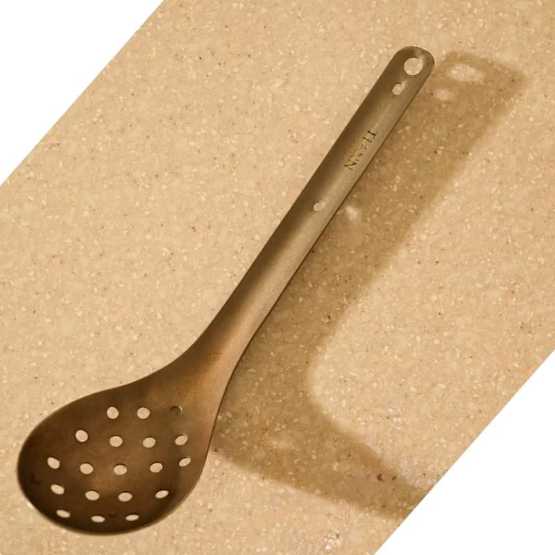 【火鍋/露營必備】任選2入│純鈦 湯勺+漏勺 (永不發霉/無塗層)