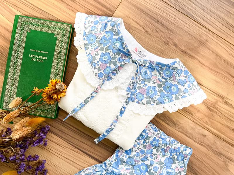 英國LIBERTY FABRICS法式手工荷葉蕾絲領飾(兒童款)