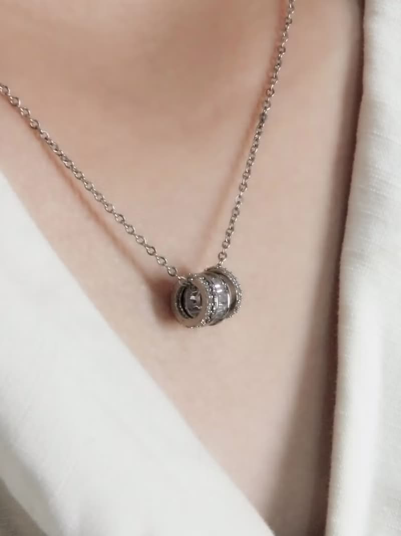 簡約三環鋯石項鍊 | 暑假禮物 生日禮物 首飾