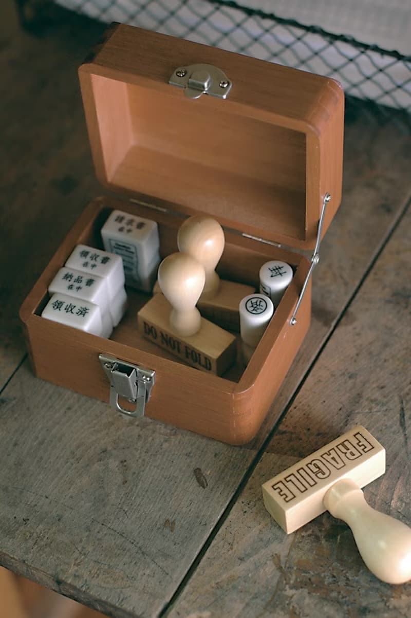 倉敷意匠 事務用瓷器印章【message (20451-08)】