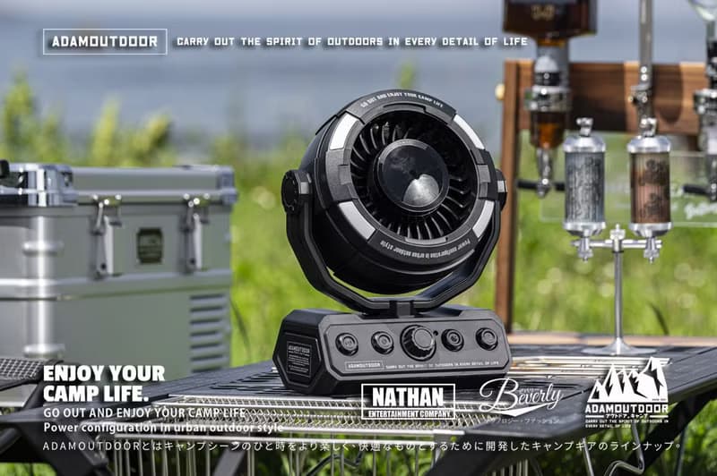 ADAMOUTDOOR 無線DC充電式照明擺頭循環扇 (3色可選)
