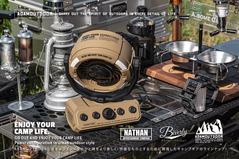 ADAMOUTDOOR 無線DC充電式照明擺頭循環扇 (3色可選)