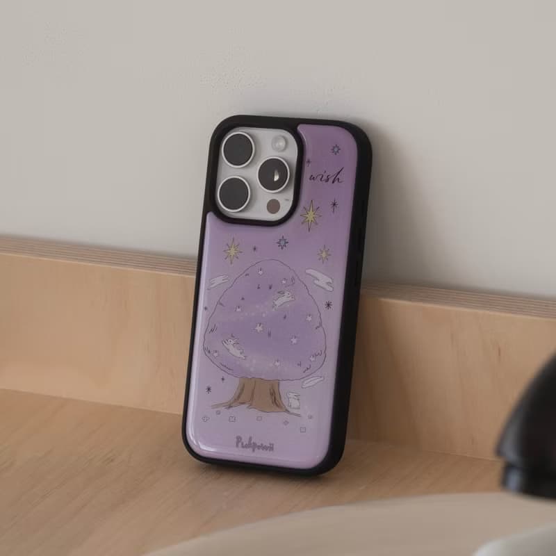 Moon Tree (lavender) Phone Case