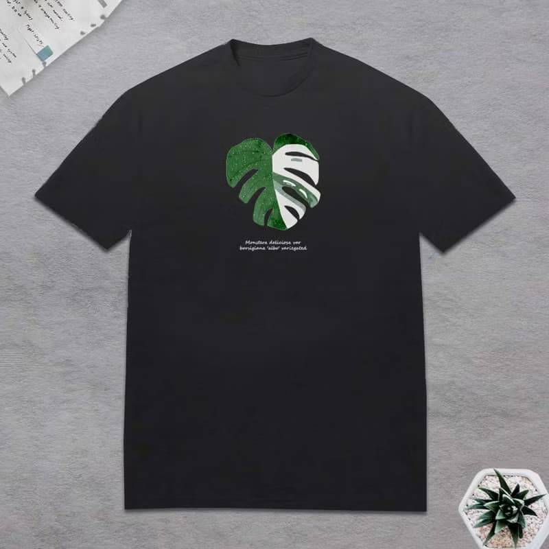 植物 龜背芋 T恤 觀葉植物