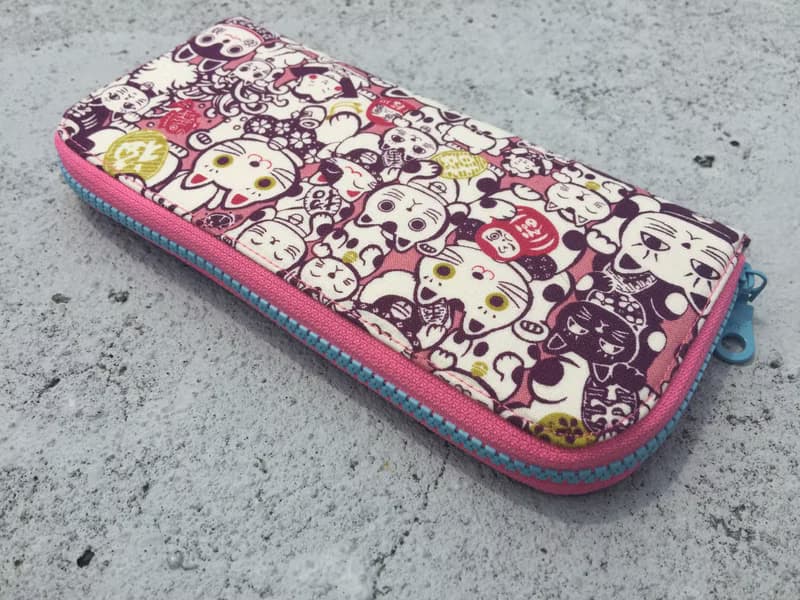 卡哇依招財貓｜雙層票卡長夾｜錢包