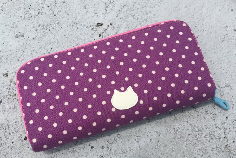 卡哇依招財貓｜雙層票卡長夾｜錢包