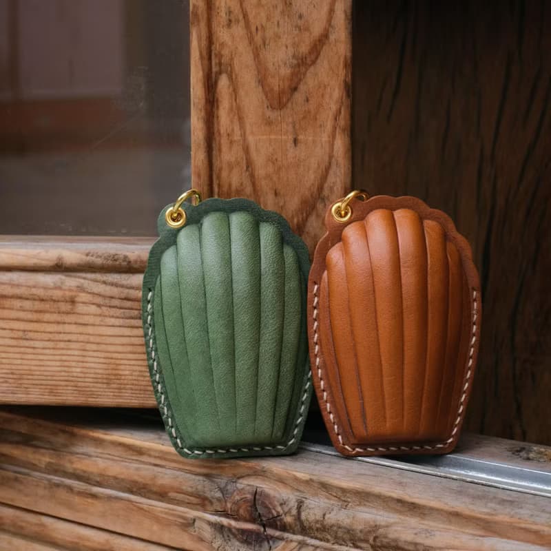 瑪德琳手作真皮 大樓磁扣套 門禁感應卡套 包包掛飾鑰匙扣掛件