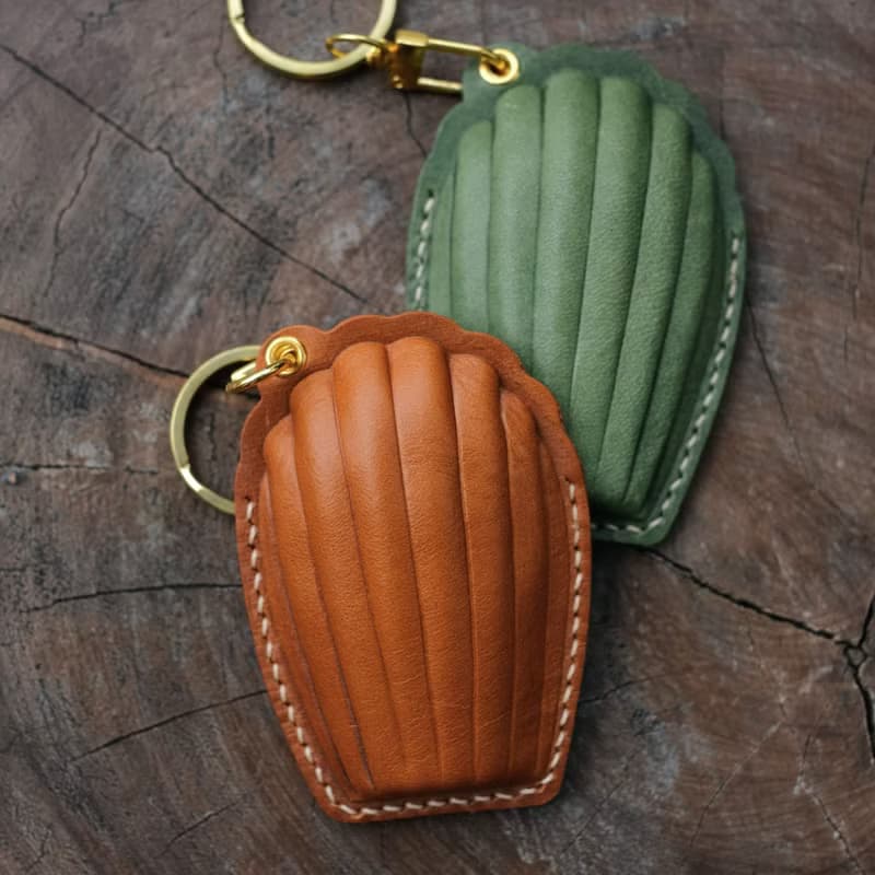 瑪德琳手作真皮 大樓磁扣套 門禁感應卡套 包包掛飾鑰匙扣掛件